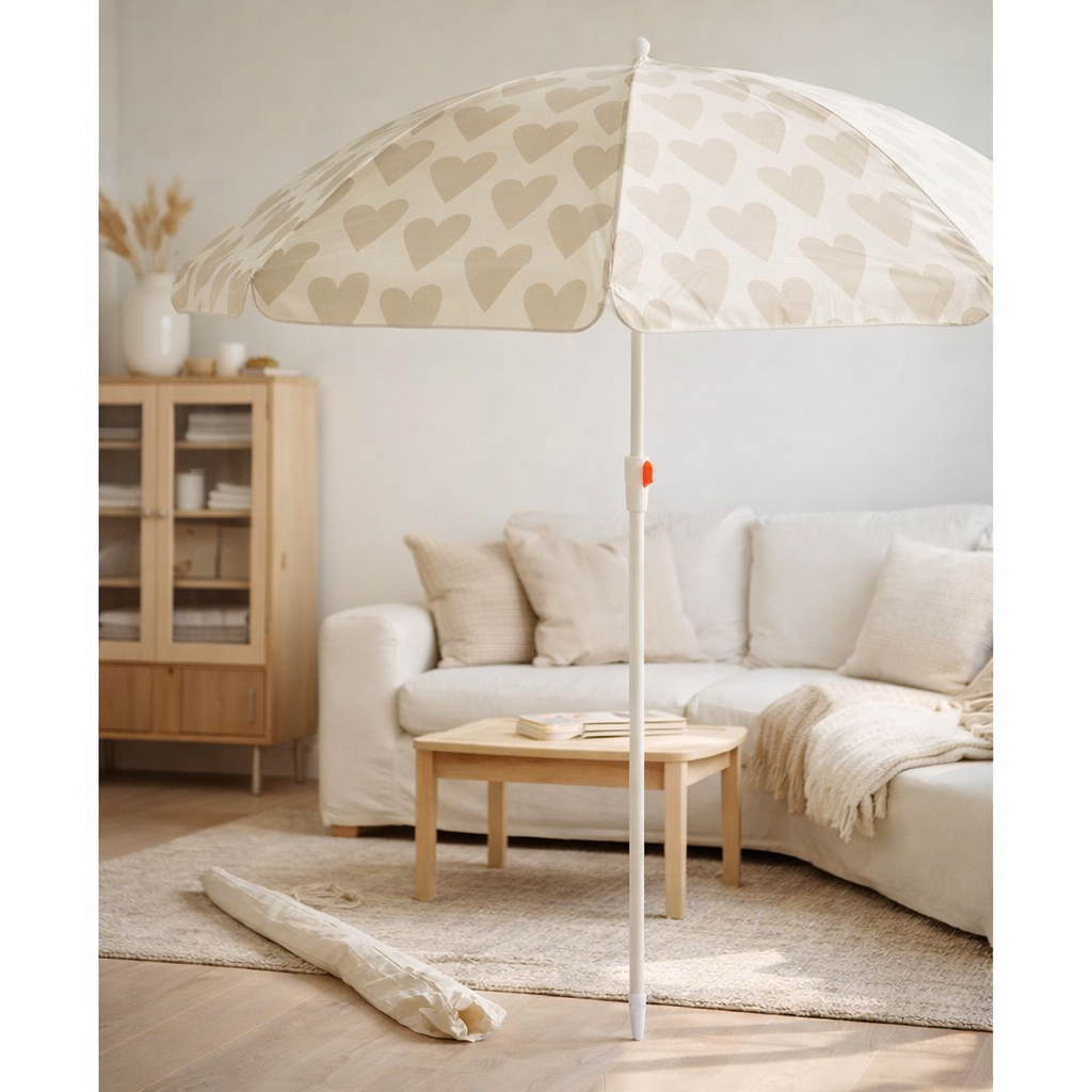 Parasol Coeur Bruin en situation