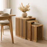 Ensemble de tables d'appoint Yonker Brown en situation