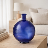 Bouteille décorative de Firenza Bleu Foncé en situation