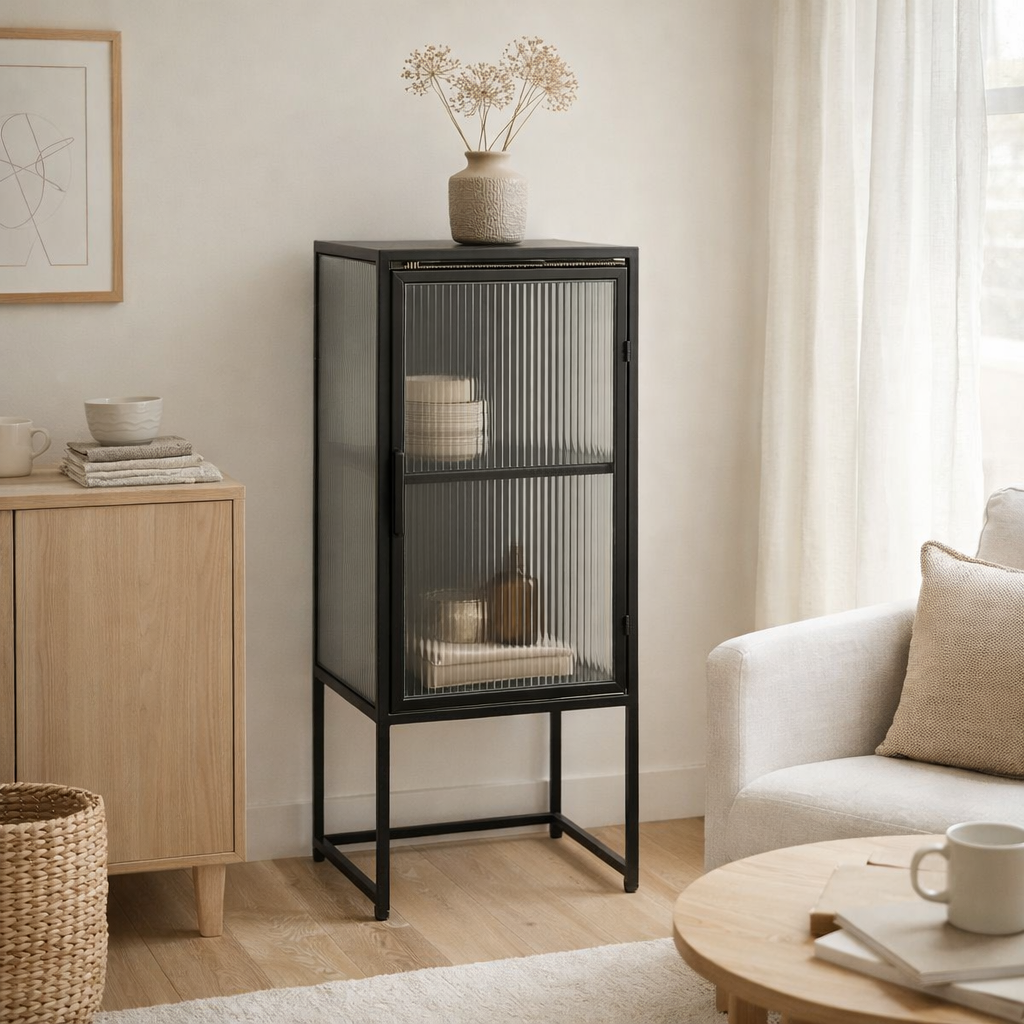 Meuble de rangement Clifton Noir en situation