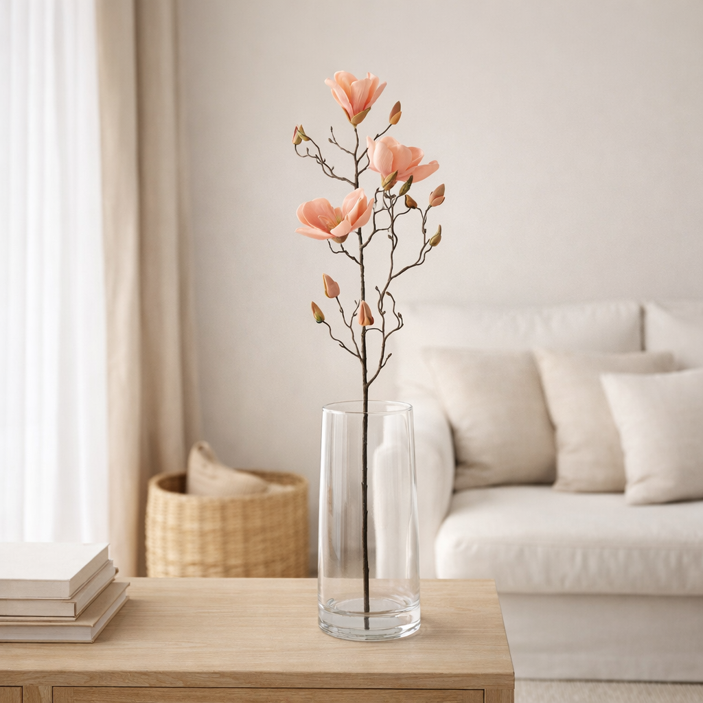 Fleur artificielle Magnolia Pêche en situation