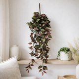 Plante artificielle suspendue Tradescantia Rouge Foncé en situation