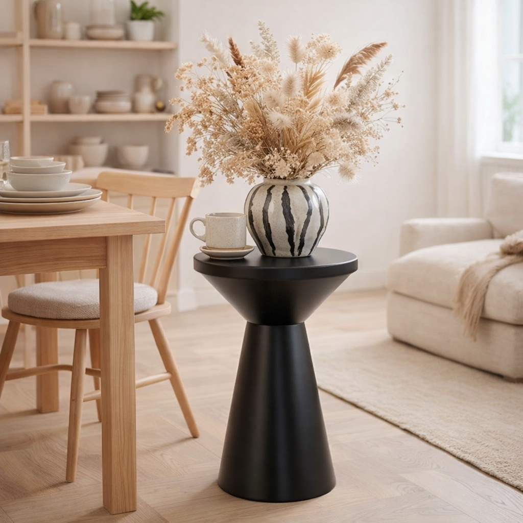 Table d'appoint Jim Noir en situation