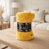 Plaid Mica Jaune en situation