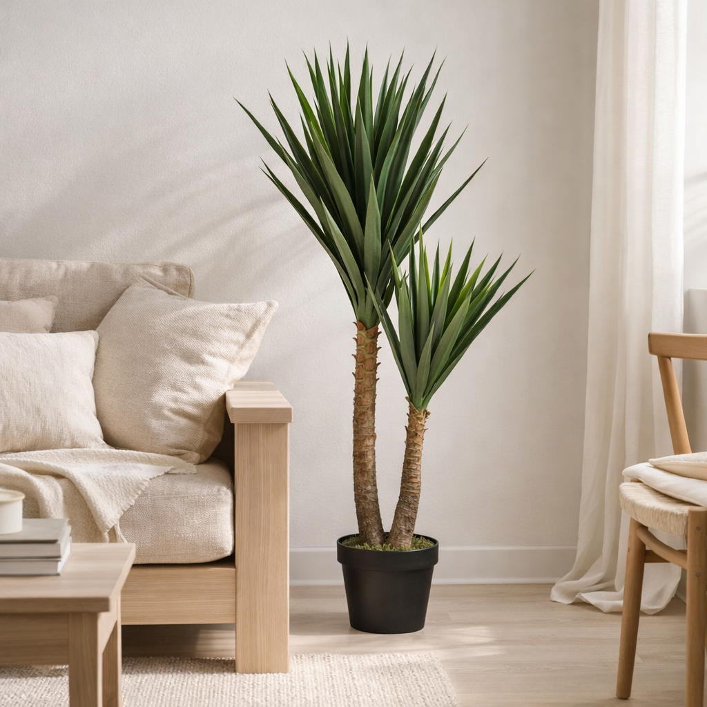 Plante artificielle Yucca Vert en situation