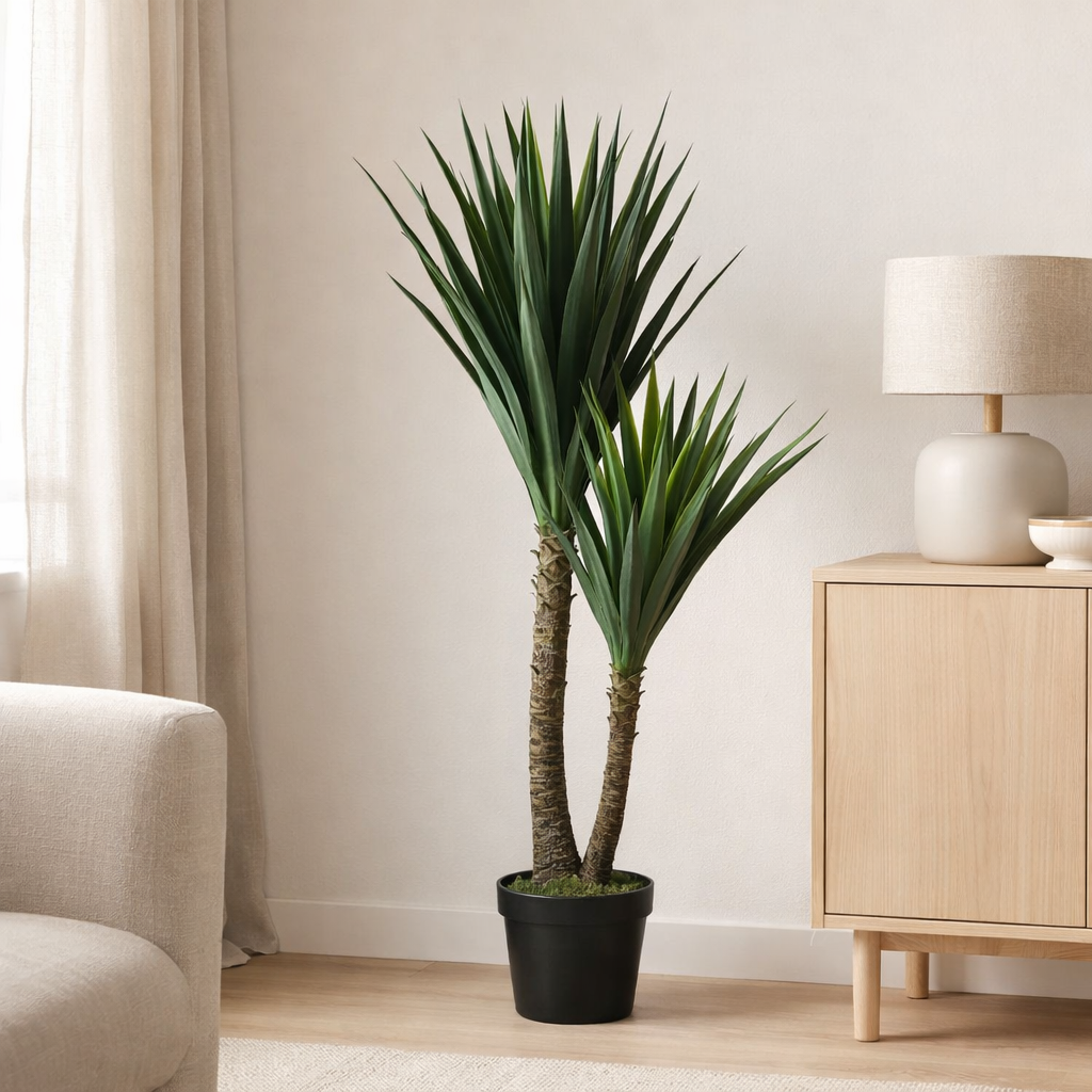 Plante artificielle Yucca Vert en situation