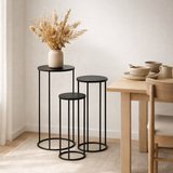 Ensemble de tables d'appoint Quinty Noir en situation