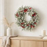Couronne de Noël Belfort Vert en situation