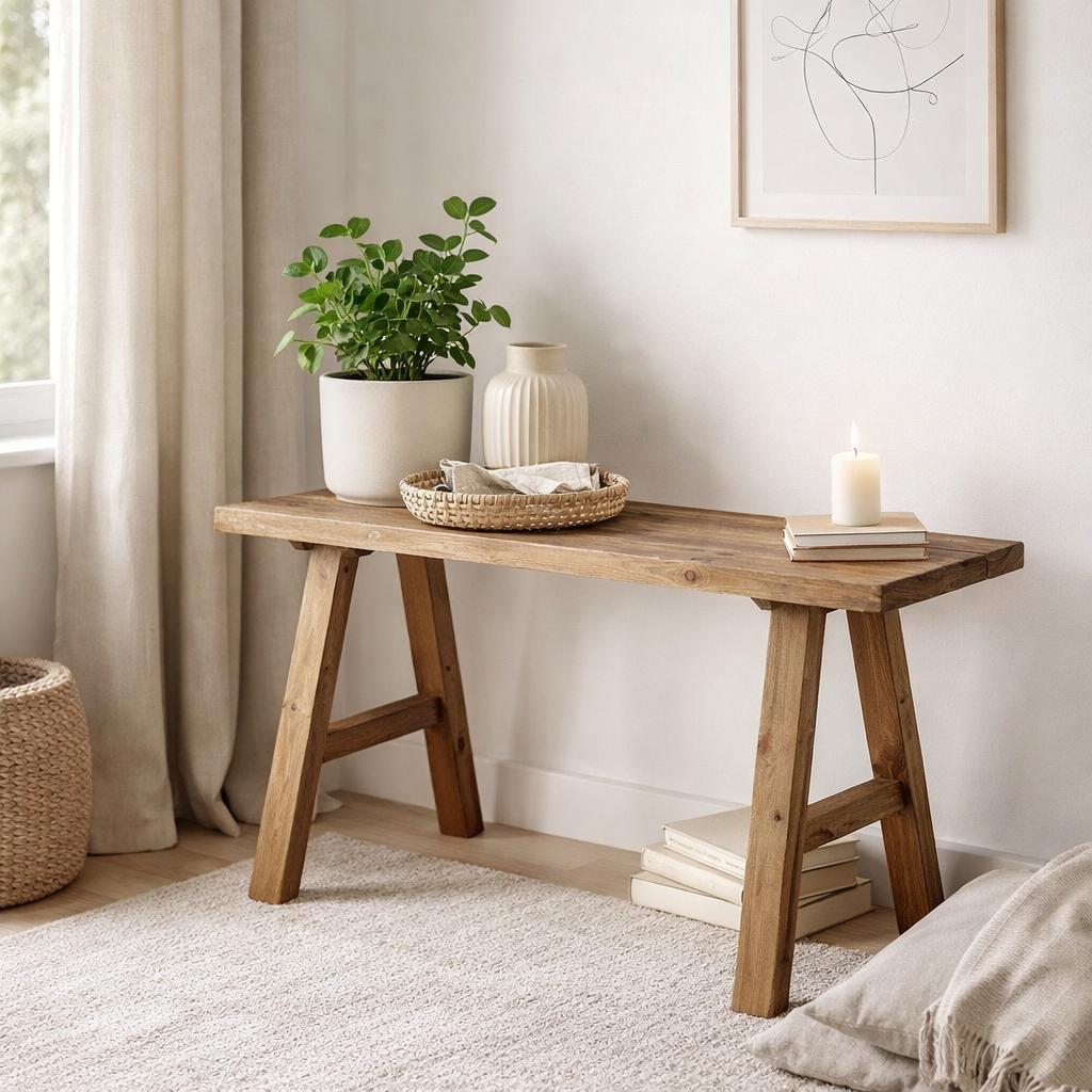 Banc Bold Marron en situation