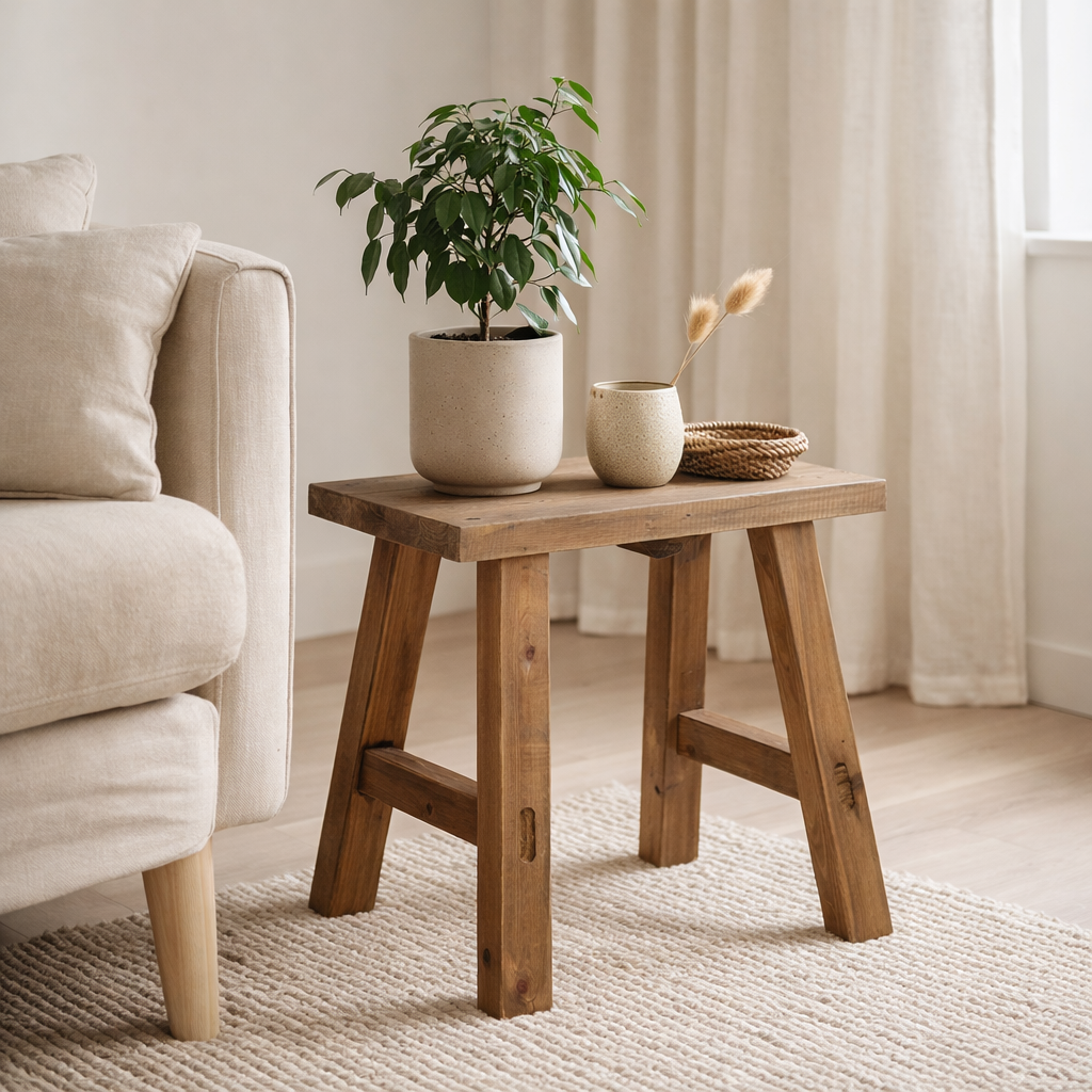 Tabouret Bold Marron en situation