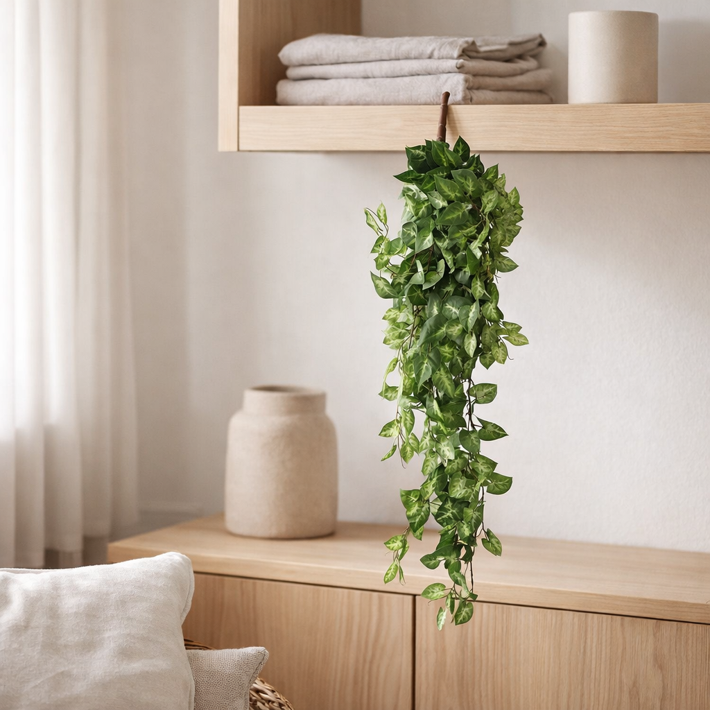 Plante artificielle suspendue Fittonia Vert en situation