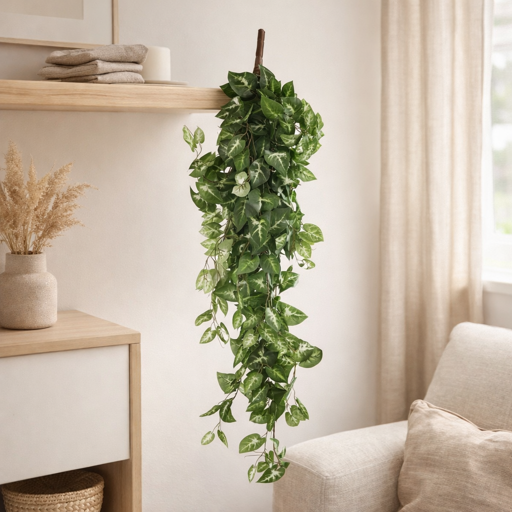 Plante artificielle suspendue Fittonia Vert en situation