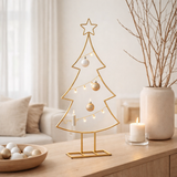 Sapin de Noël décoratif Or en situation
