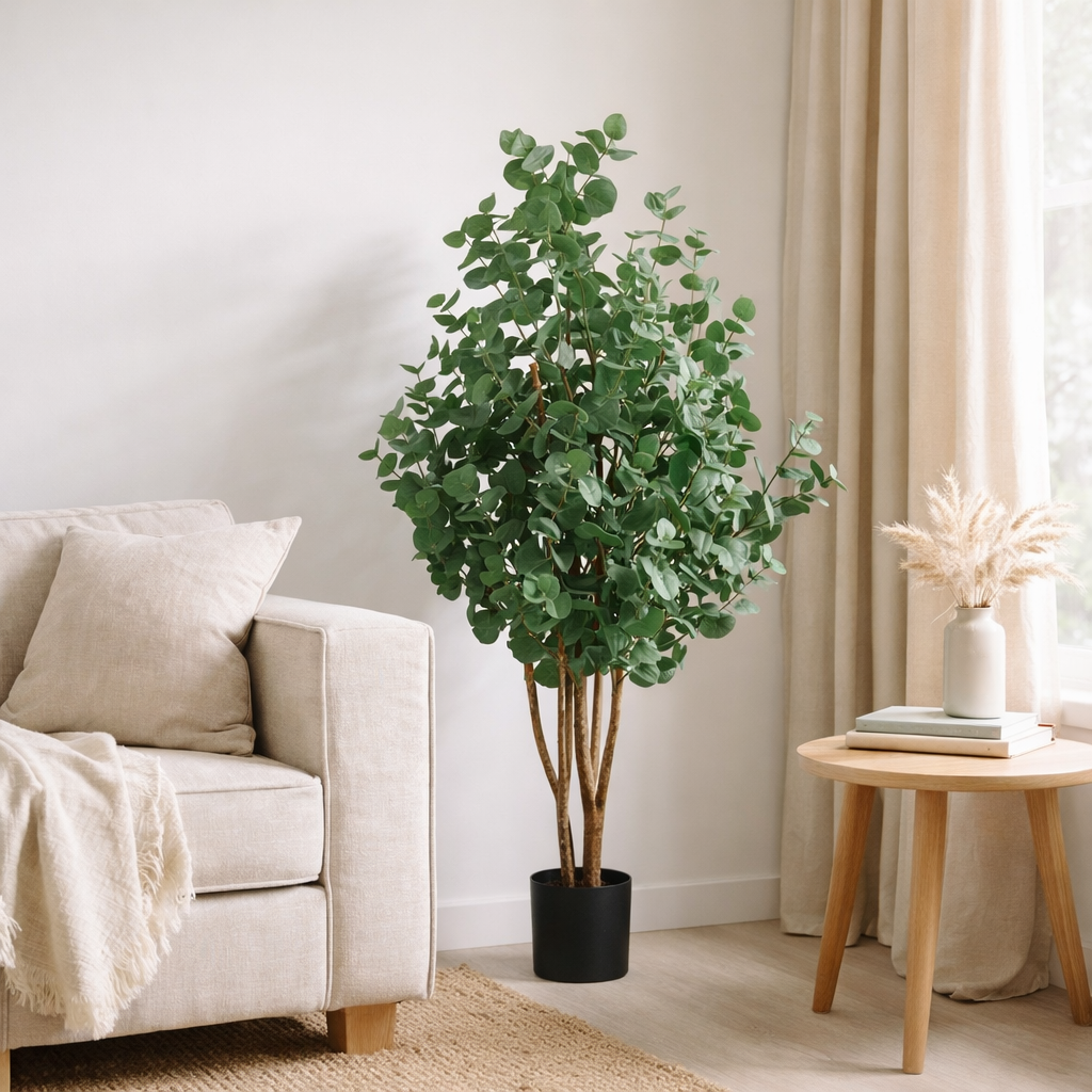 Plante artificielle Eucalyptus Vert en situation