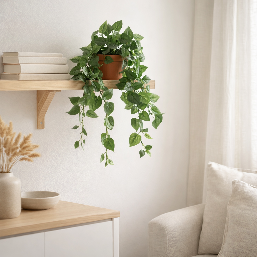 Plante suspendue artificielle Scindapsus suspendue Vert en situation