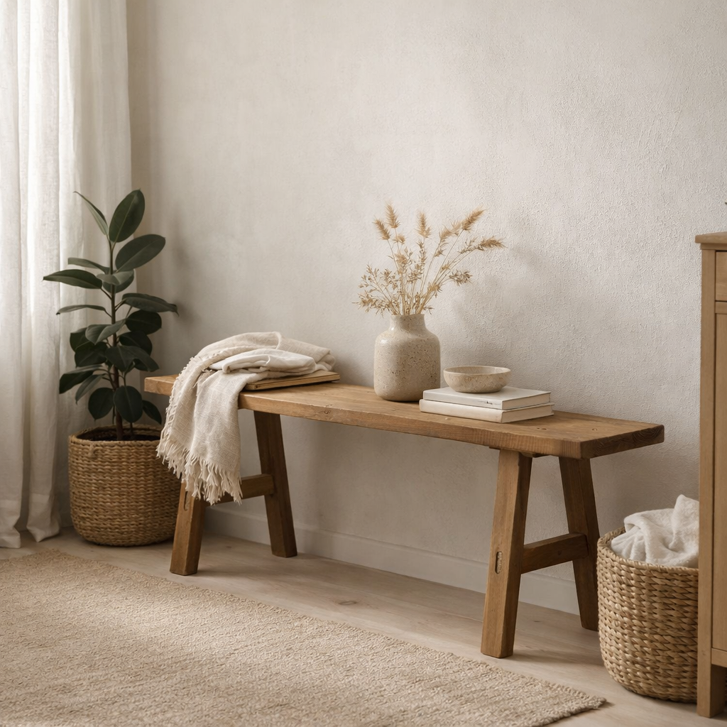 Banc Bold Marron en situation