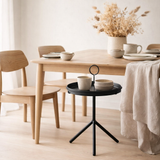 Table d'appoint Aston Noir en situation