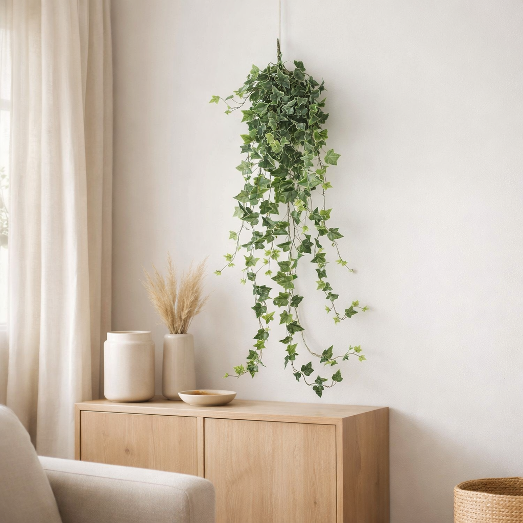 Plante artificielle suspendue Lierre Vert en situation