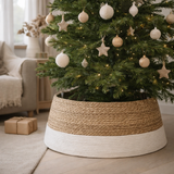 Jupe de sapin de Noël Blanc cassé en situation