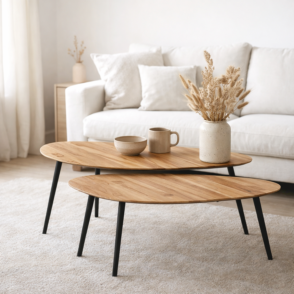 Ensemble de tables d'appoint Jailey Brown en situation