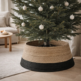 Jupe de sapin de Noël Noir en situation