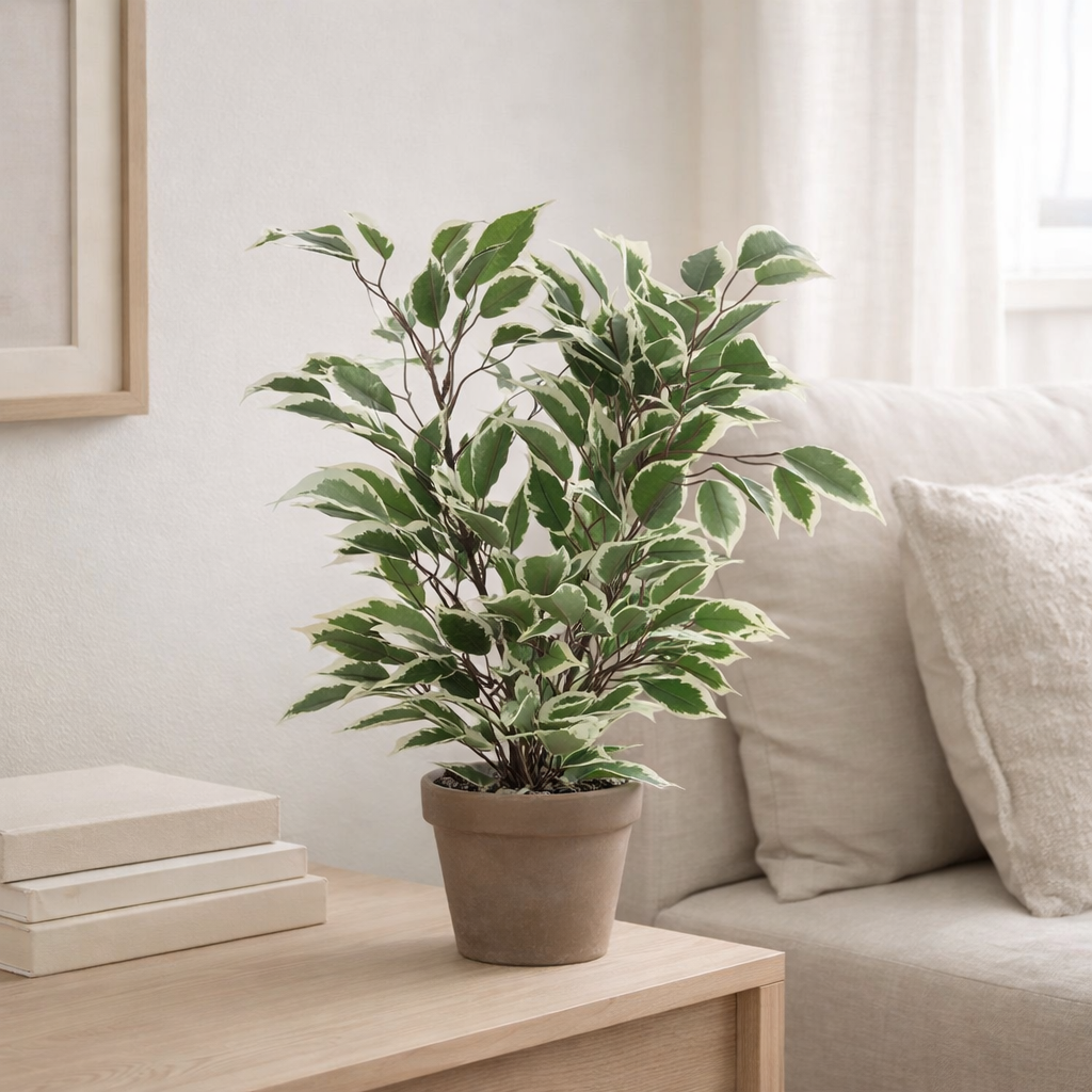 Plante artificielle Ficus natasja Vert en situation
