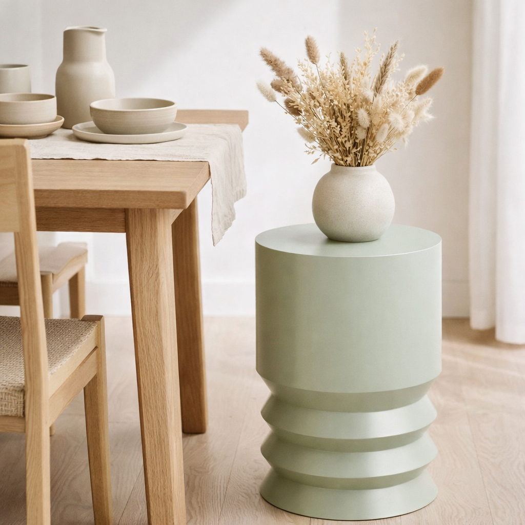 Table d'appoint Mart Vert en situation