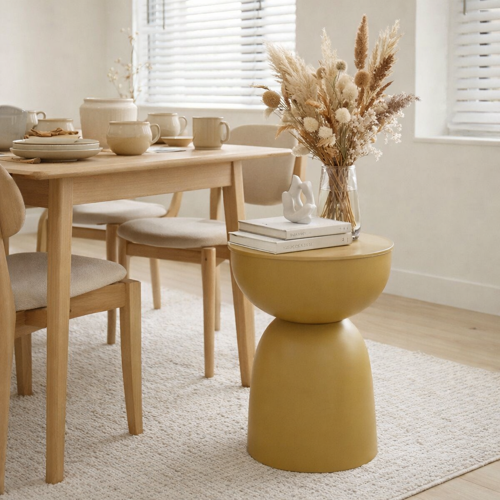 Table d'appoint Elliott jaune en situation