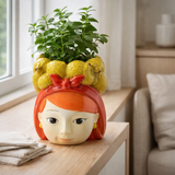 Pot de fleurs à l'intérieur de Funny Yellow en situation