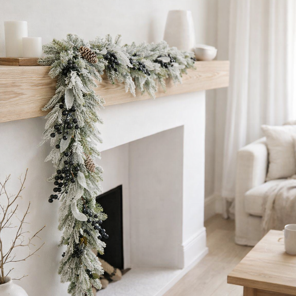 Guirlande de Noël Vert Vesper en situation