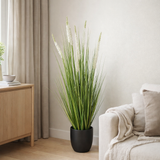 Plante Artificielle Gazon Ornemental Blanc en situation