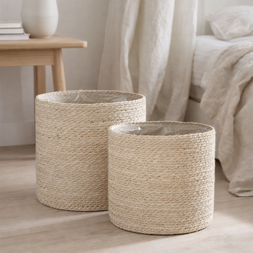 Coffret Plantenmand Atlantic Crème en situation