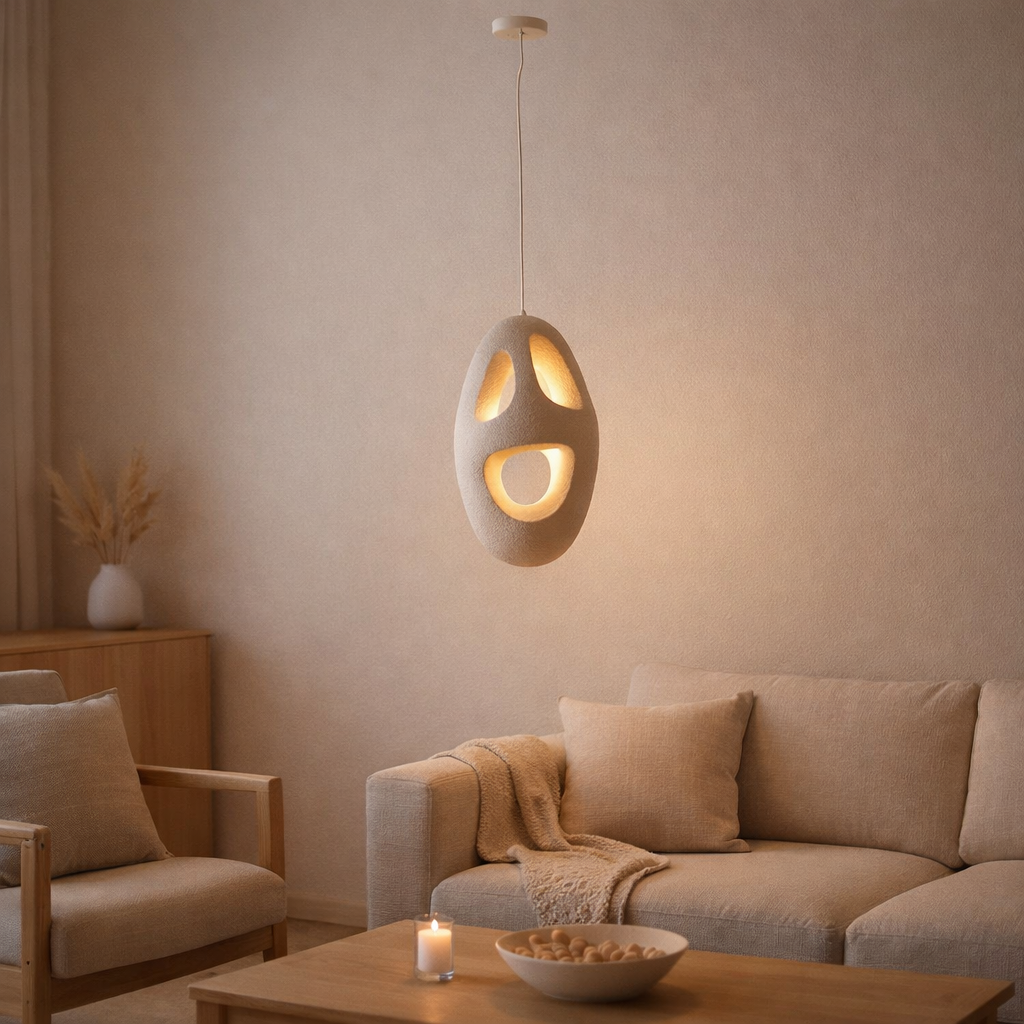 Lampe suspendue Haku | 51 cm en situation