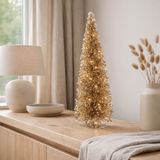 Sapin de Noël décoratif Or en situation