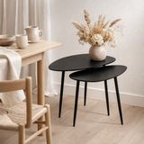 Ensemble de tables d'appoint Noir en situation