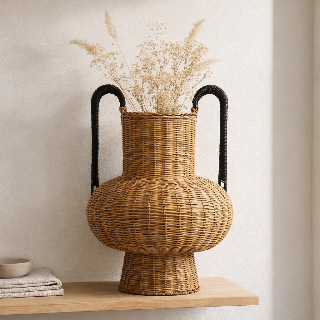 Vase décoratif Loulou Marron clair en situation