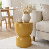 Table d'appoint Stage Jaune en situation