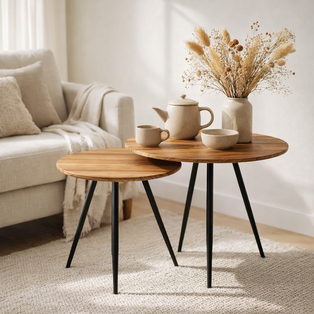 Ensemble de tables d'appoint Jailey Brown en situation