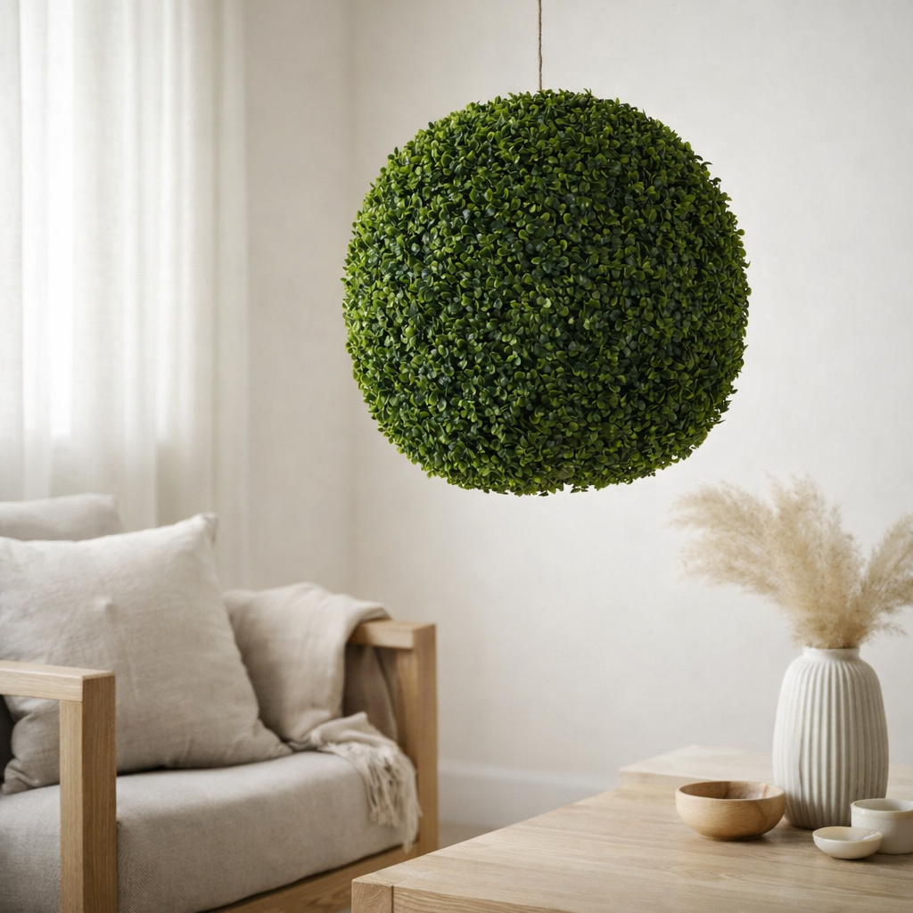 Plante artificielle Boule de Buis Vert en situation