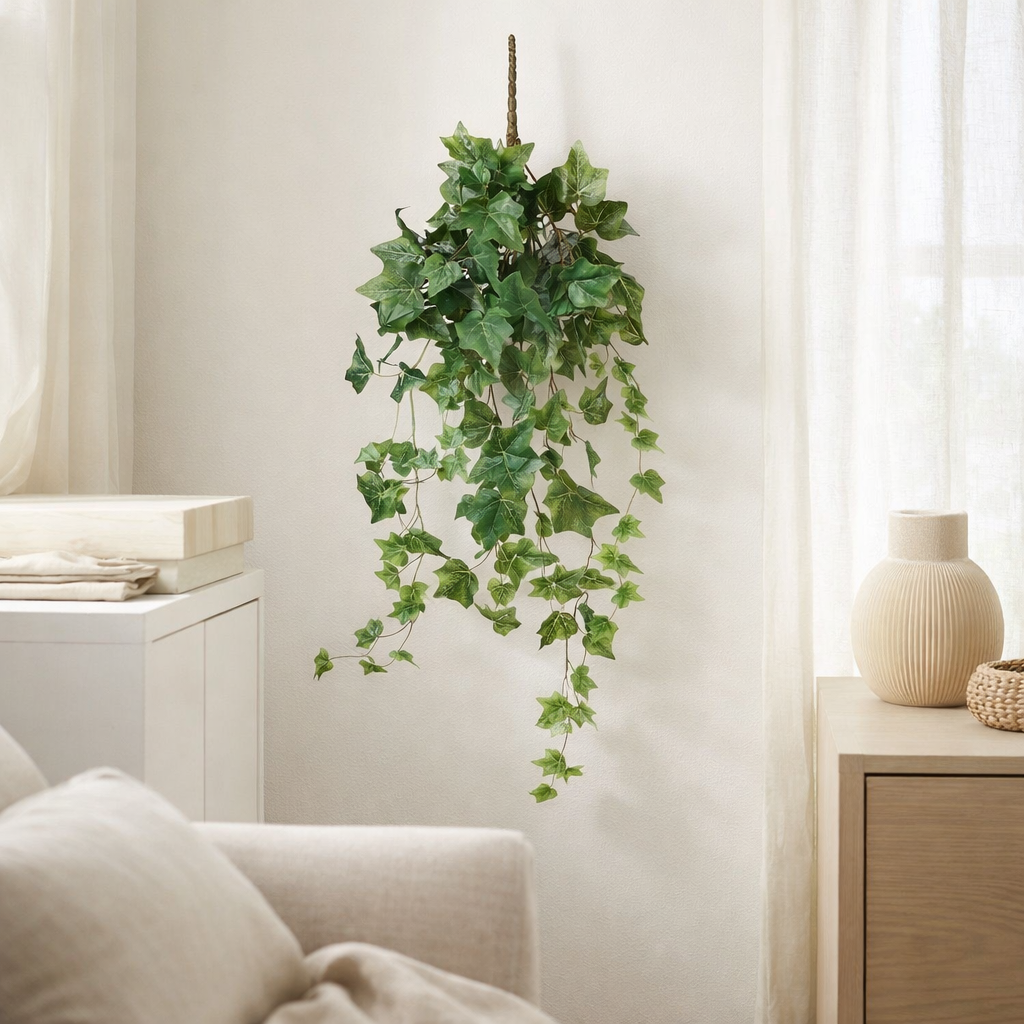 Plante artificielle suspendue Lierre Vert en situation