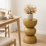 Table d'appoint Luna Jaune en situation