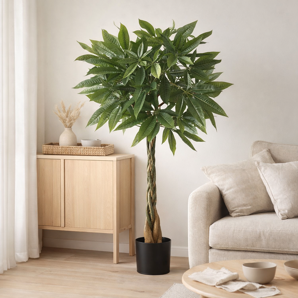 Plante artificielle Pachira Vert en situation