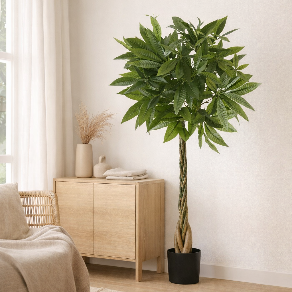 Plante artificielle Pachira Vert en situation