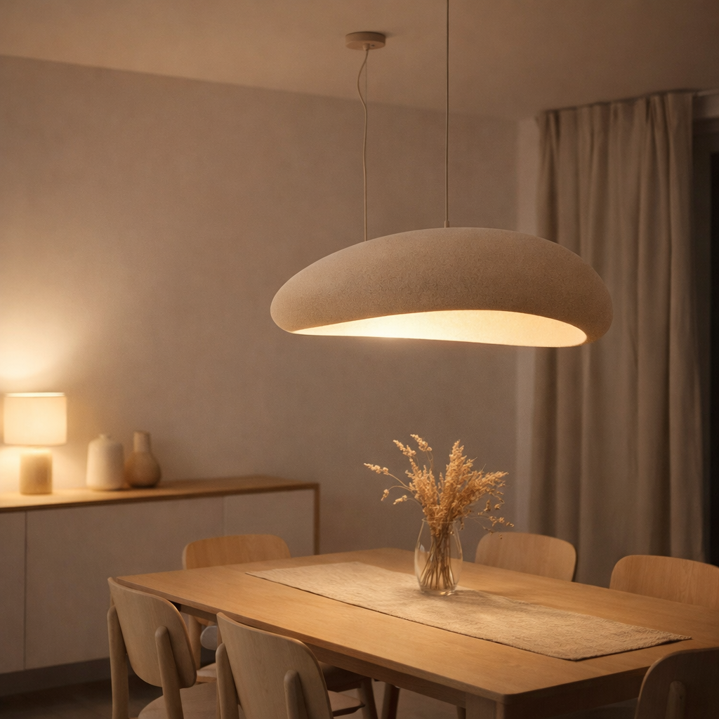 Lampe suspendue Tsuki | 105 cm en situation