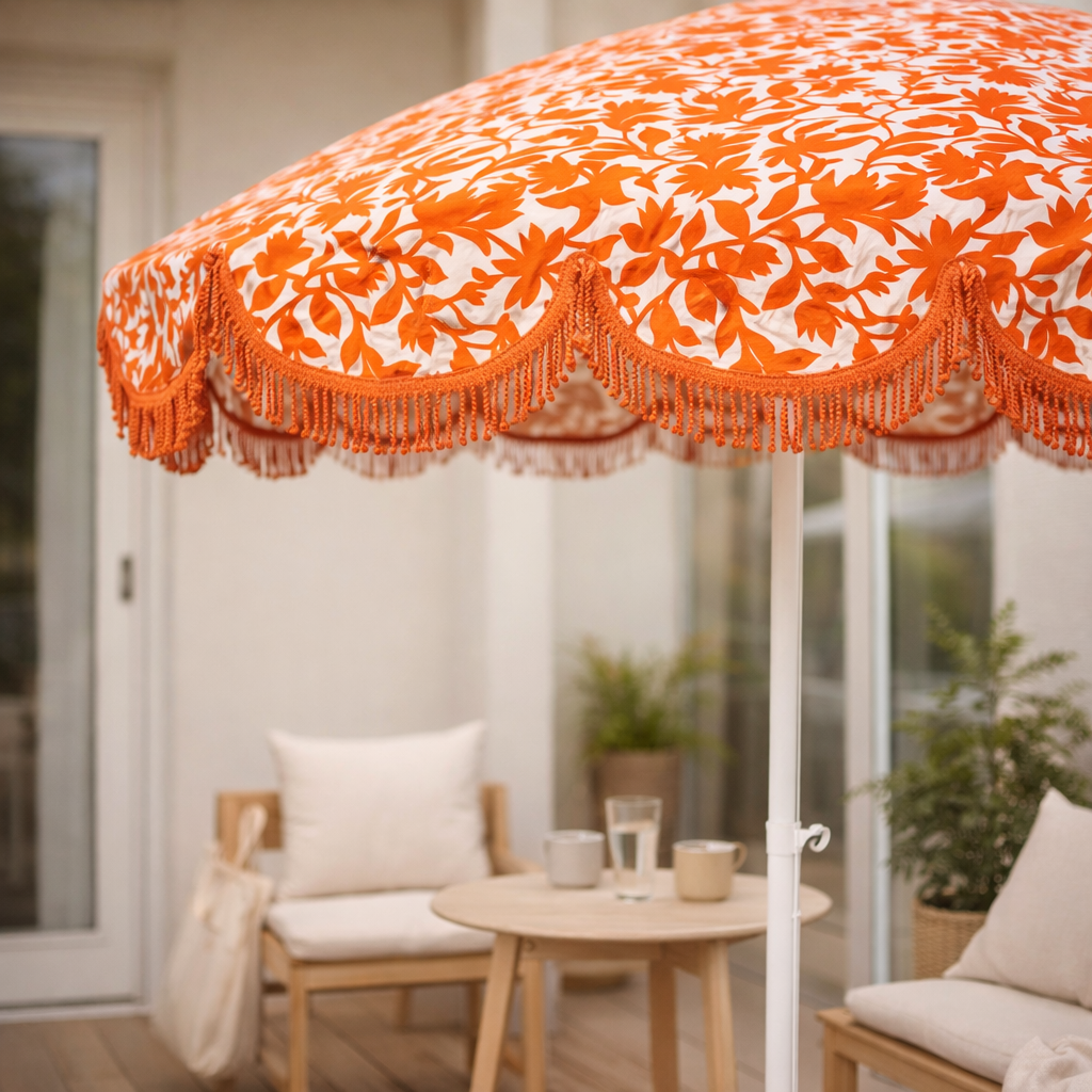 Parasol Kelly Orange en situation