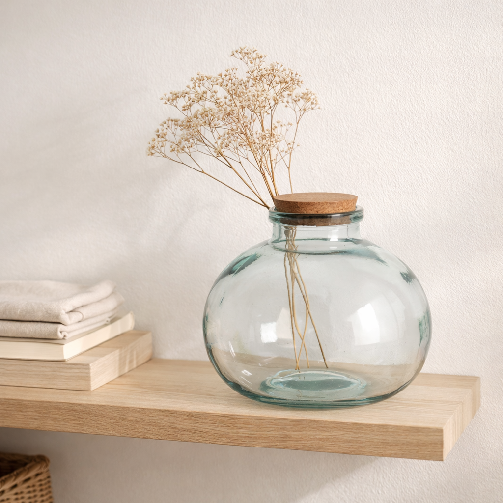 Vase Olly Transparent en situation