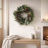Couronne de Noël Bodi Rouge en situation