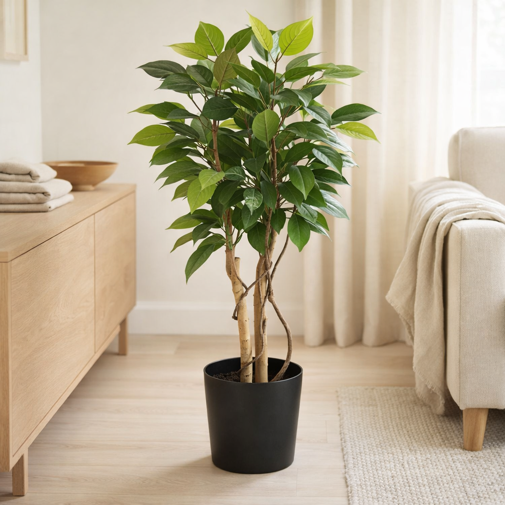 Plante artificielle Ficus Vert en situation