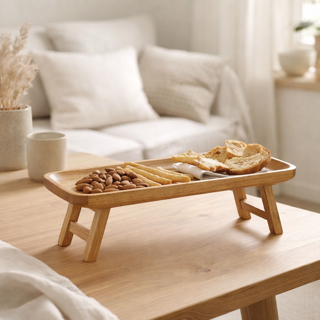 Plateau Duko marron foncé en situation