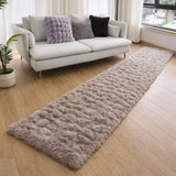 Tapis Moelleux 3D Taupe 80x300CM en situation